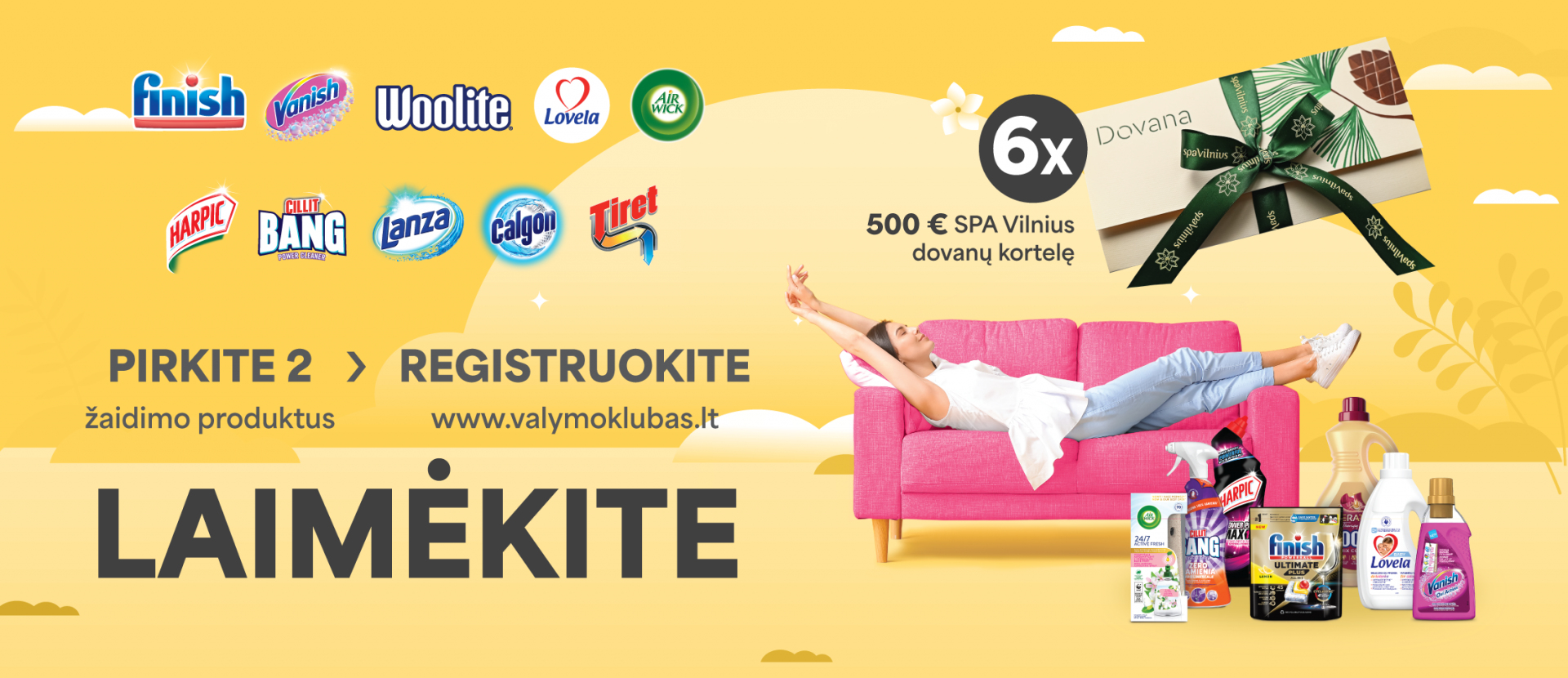 Pirk, registruok ir atsipalaiduok